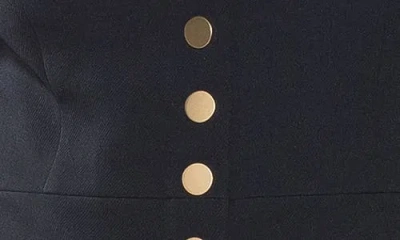 Alexia Admor Nox Button-up Blazer In Navy