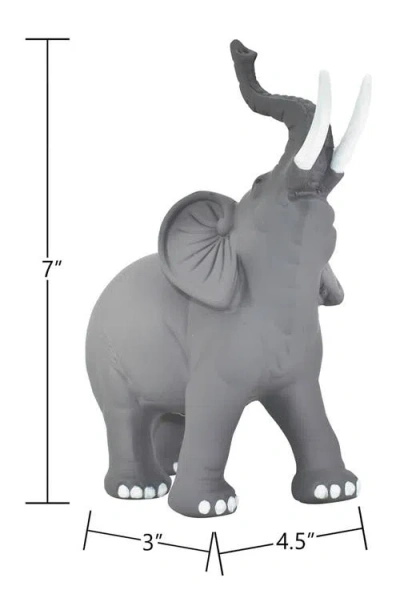 Kinetic Solid Elephant Sculpture In Blue