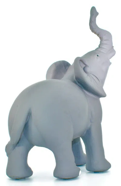 Kinetic Solid Elephant Sculpture In Blue