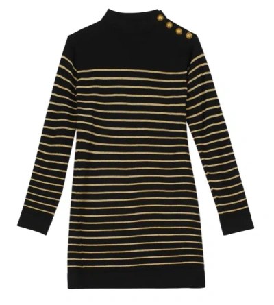 Balmain Dresses Black In Black