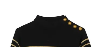 Balmain Dresses Black In Black