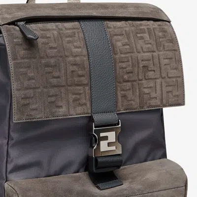 Fendi Ness Medium Backpack In Brown