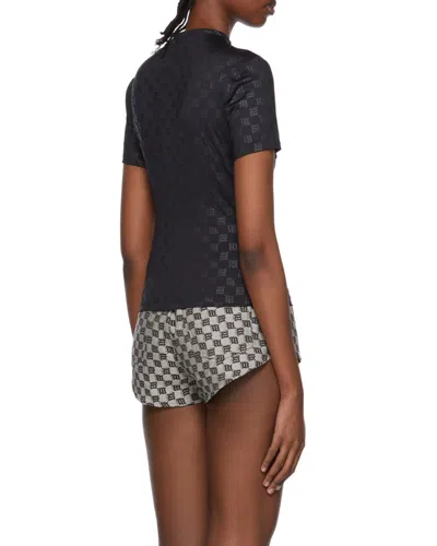 Misbhv Monogram Mockneck T-shirt In Multi