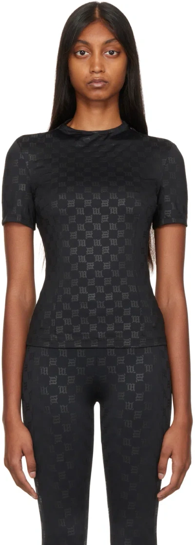 Misbhv Monogram Mockneck T-shirt In Multi