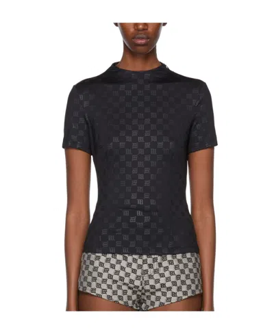 Misbhv Monogram Mockneck T-shirt In Multi