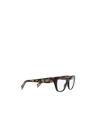 Prada Eyewear Cat-eye Frame Glasses In Black
