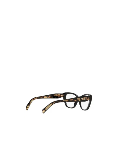 Prada Eyewear Cat-eye Frame Glasses In Black