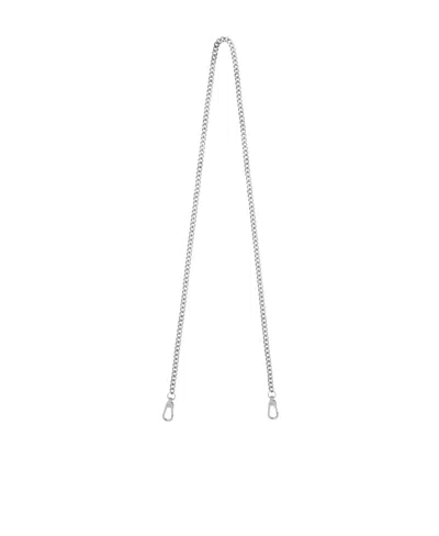 Longchamp Chain Shoulder Strap In Silver