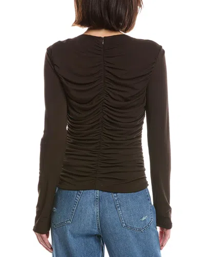 Frame The Ruched Top In Brown