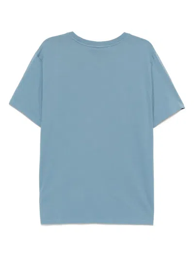 Moose Knuckles Graphic-printed T-shirt In Blue