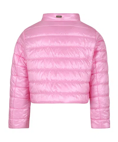 Herno Zip-up Quilted Jacket In Pink