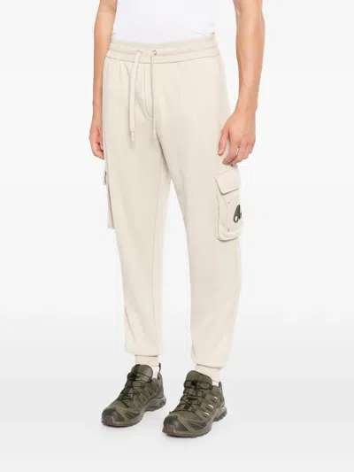 Moose Knuckles Cargo Drawstring Trousers In Neutral