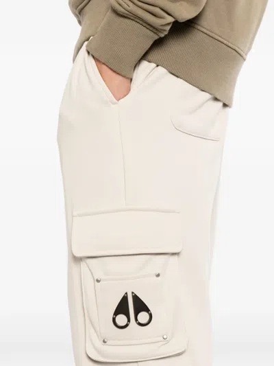 Moose Knuckles Cargo Drawstring Trousers In Neutral