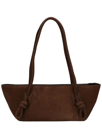 Hereu Fleca Leather Shoulder Bag In Blue