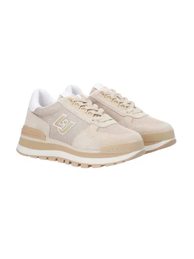 Liu •jo Solid Low-top Sneakers In Neutral