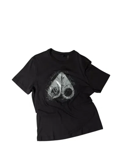 Moose Knuckles Mens Icebreak Logo T-shirt In Black