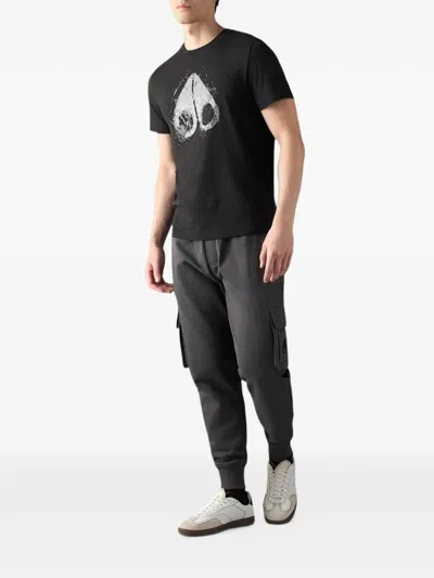 Moose Knuckles Mens Icebreak Logo T-shirt In Black
