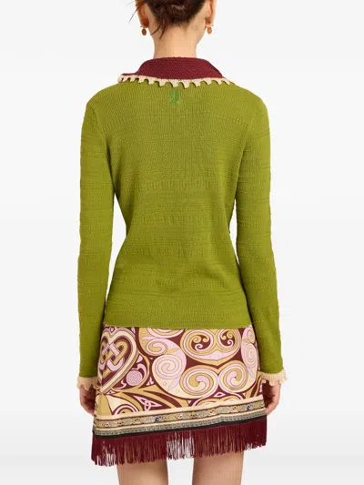 La Doublej Picket Polo Jumper In Multi