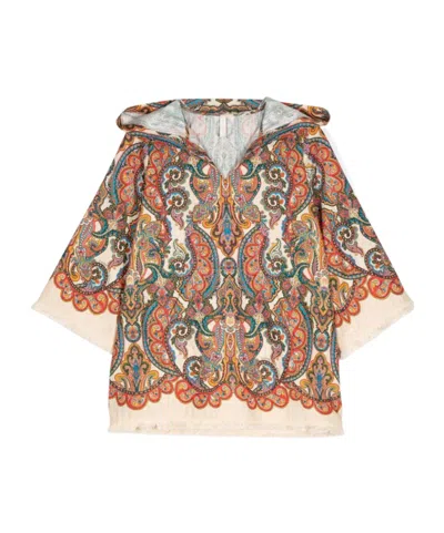 Zimmermann Abstract Pattern Jacket In Nude