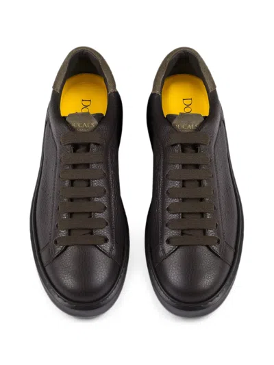 Doucal's Pebbled-texture Low-top Sneakers In Multi