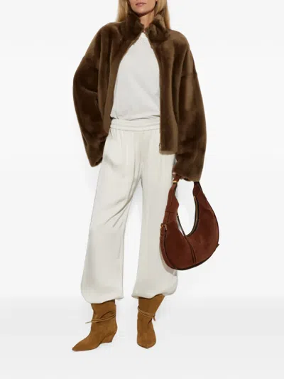 Arma Indy Reversible Shearling Jacket In Brown
