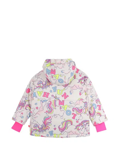 Billieblush Unicorn-patterned Padded Jacket In Pink