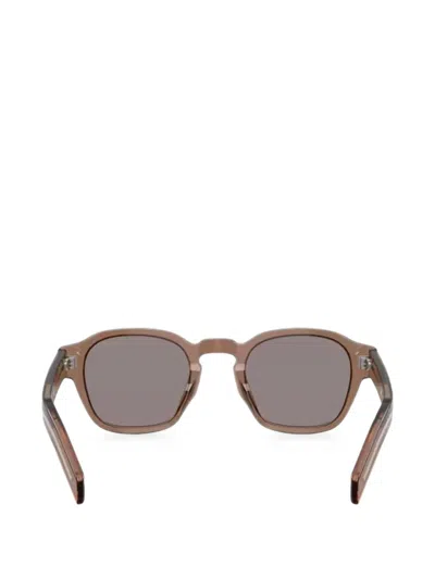 Prada Square-frame Sunglasses In Brown