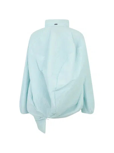 Herno Asymmetric Lightweight Jacket In Blue