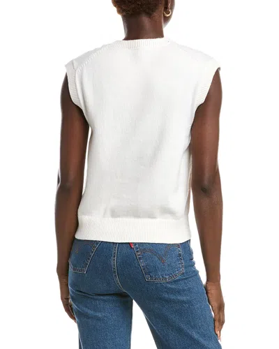 Maje Wool-blend Sweater In White