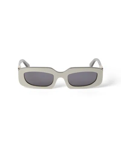 Off-white Full Frame Sunglasses In Gray