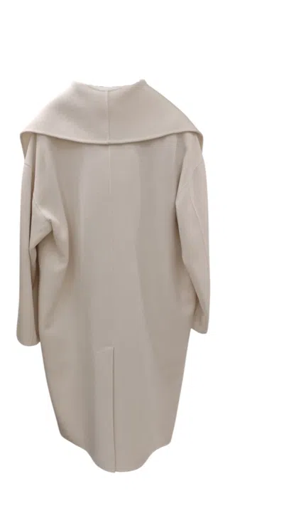 Max Mara Collared Coat In Neutral