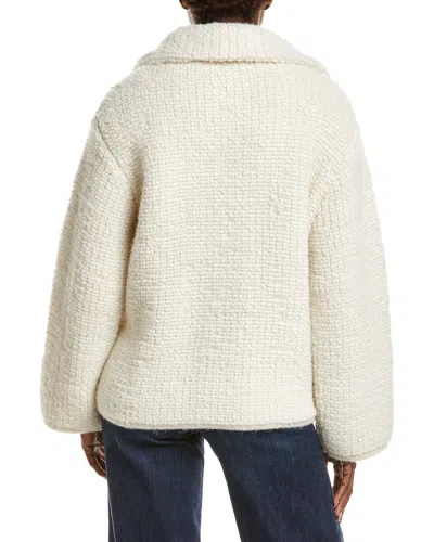 Naadam Alpaca Wool Toggle Coat In White