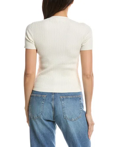 Frame Denim The Fine Cable Top In White