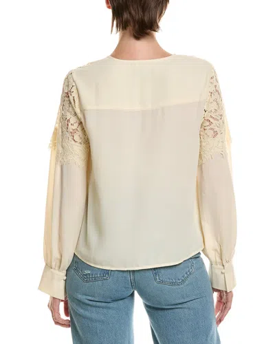 Nicole Miller Top In Neutral