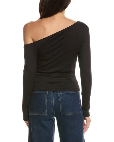 Lna Panama Drape Top In Blue