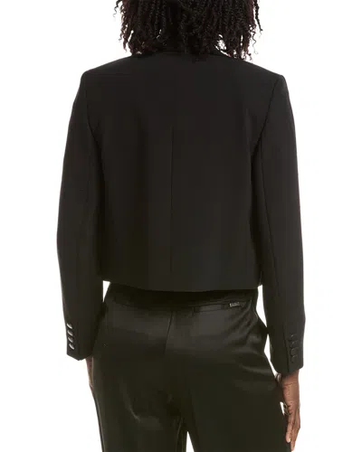 Max Mara Caprera Button Jacket In Black