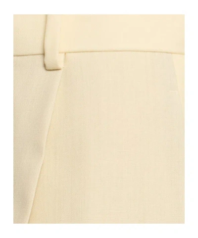 Auralee Wool Blend Belt Loop Casual Pants In Neutral