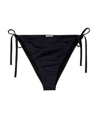 Miu Miu Jersey Panty In Black