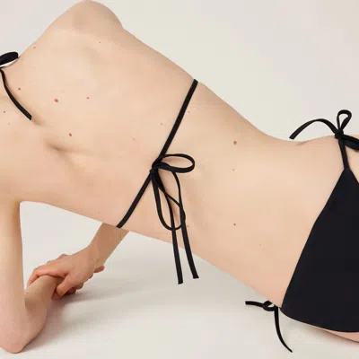 Miu Miu Jersey Panty In Black