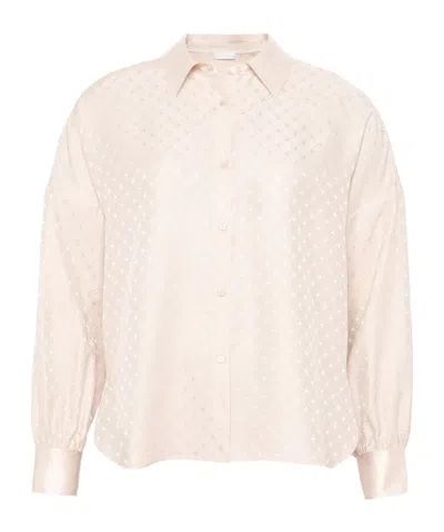 Eres Embossed-pattern Shirt In Neutral