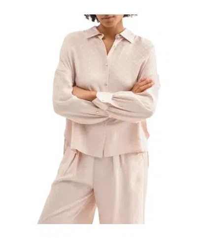 Eres Embossed-pattern Shirt In Neutral
