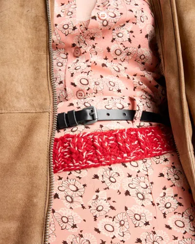 Prada Leather Belt In Black