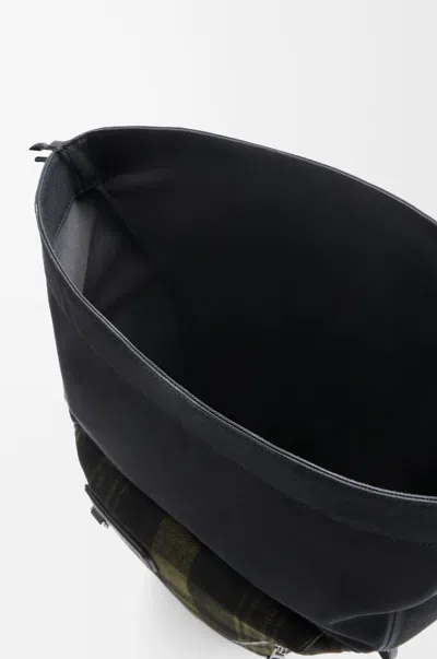 Loewe Flex Roll-top Backpack In Canvas And Brushed Suede For Man In Multi
