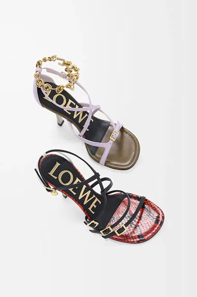 Loewe Comic High-heeled Sandals In Multi
