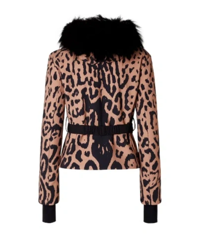 Fendi Ski Jacket Technical Fabric Down Jacket In Brown