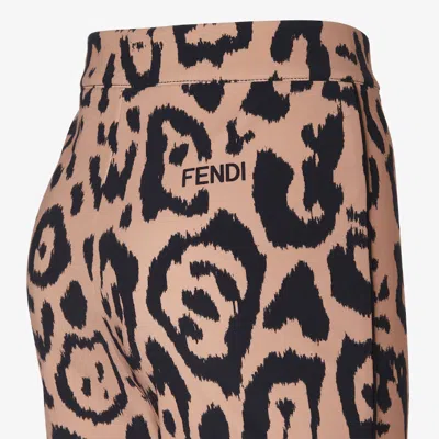 Fendi Ski Pants Technical Fabric Pants In Brown
