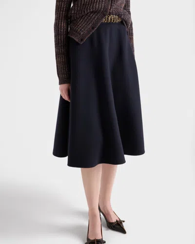 Prada Flared Skirt In Black