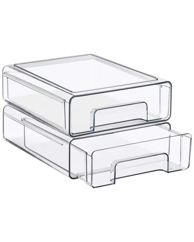 Sorbus 4pc Stackable Pull Out Storage Drawers