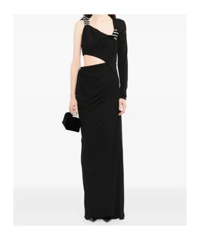 Christopher Esber Torso Maxi Dress In Black