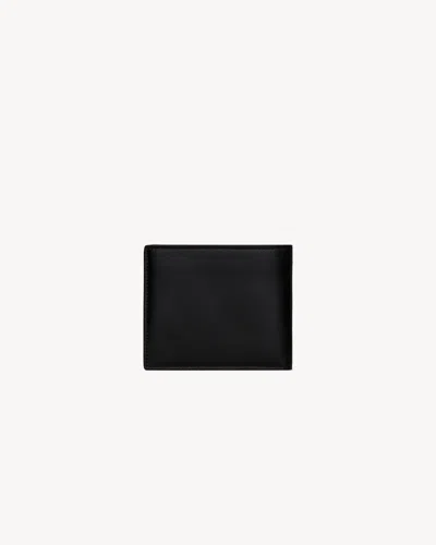 Saint Laurent Single-fold Wallet In Black